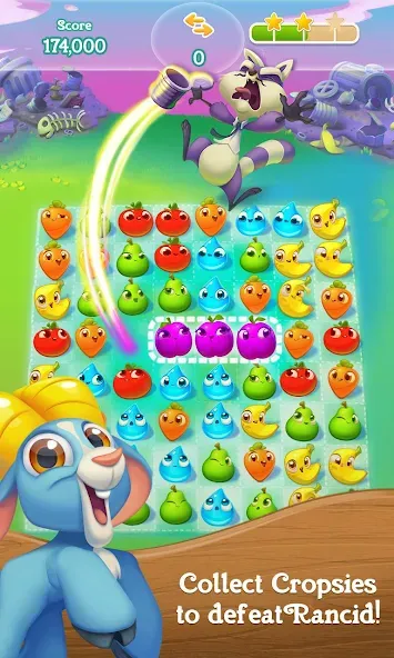 Farm Heroes Super Saga (Мод Безлимитные жизни и усилители) — скриншот 3 Farm Heroes Super Saga (Мод Безлимитные жизни и усилители) — скриншот 3