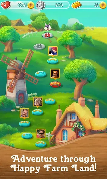 Farm Heroes Super Saga (Мод Безлимитные жизни и усилители) — скриншот 4 Farm Heroes Super Saga (Мод Безлимитные жизни и усилители) — скриншот 4