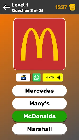 Скачать взломанную Logo Game: Multiple Choice — Открыты все логотипы и подсказки — скриншот 3
