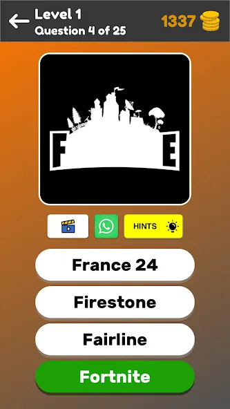 Скачать взломанную Logo Game: Multiple Choice — Открыты все логотипы и подсказки — скриншот 4
