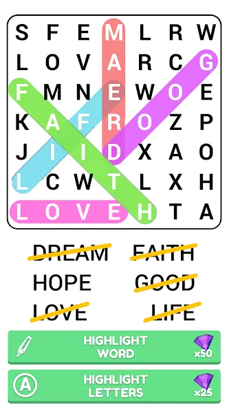 Скачать Word Search Puzzle Game на Android — Без рекламы и подсказки доступны — скриншот 3