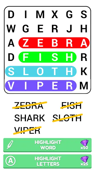Скачать Word Search Puzzle Game на Android — Без рекламы и подсказки доступны — скриншот 4