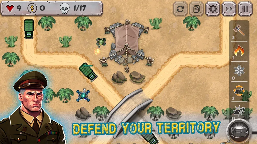 Скачать Battle Strategy: Tower Defense (Мод: Безлимитные деньги и усиленные башни) на Андроид — скриншот 2