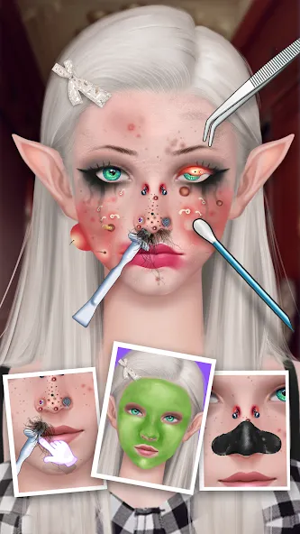 Ear Salon ASMR Ear Wax& Tattoo на Андроид — Все процедуры разблокированы и доступны — скриншот 2