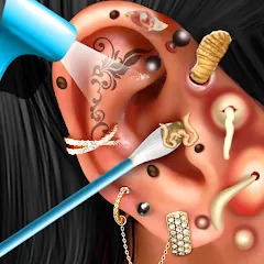 Ear Salon ASMR Ear Wax& Tattoo на Андроид — Все процедуры разблокированы и доступны