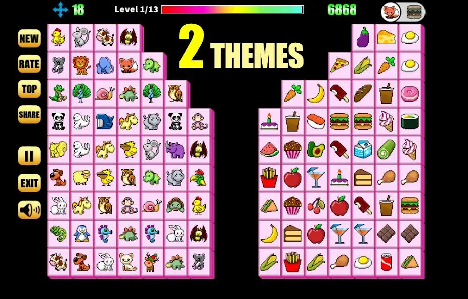 Скачать Onet Connect Animal — Подсказки и отмена хода — скриншот 3