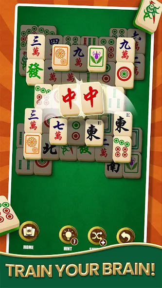 Mahjong Solitaire - Master — Безлимитные подсказки и отмены ходов — скриншот 1