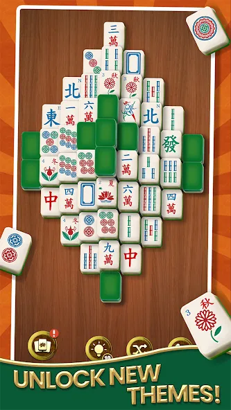 Mahjong Solitaire - Master — Безлимитные подсказки и отмены ходов — скриншот 3