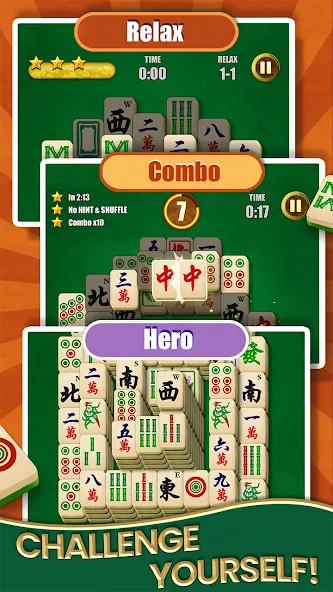 Mahjong Solitaire - Master — Безлимитные подсказки и отмены ходов — скриншот 4