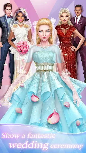 Dream Wedding: Bride Dress Up — Взломанная версия (Безлимитные деньги и все наряды) — скриншот 2