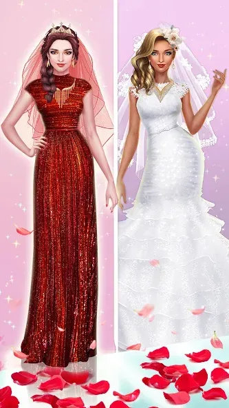 Dream Wedding: Bride Dress Up — Взломанная версия (Безлимитные деньги и все наряды) — скриншот 5