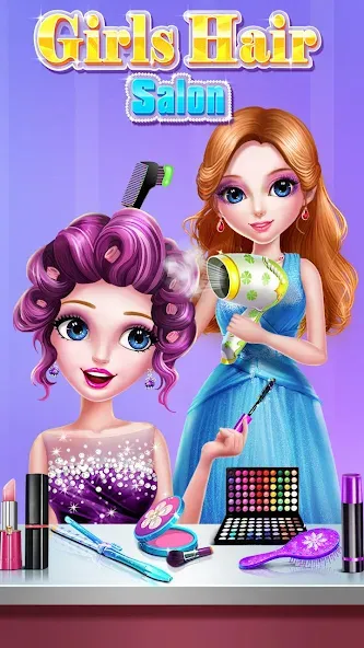 Girls Hair Salon MOD — Безлимитные деньги и все предметы на Андроид — скриншот 2 Girls Hair Salon MOD — Безлимитные деньги и все предметы на Андроид — скриншот 2