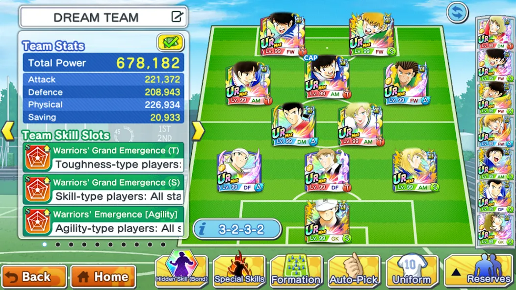 Скачать Captain Tsubasa: Dream Team на Android — Безлимитные деньги и энергия — скриншот 5