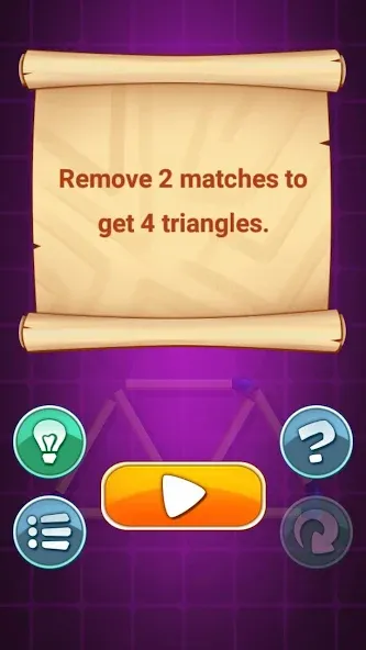 Скачать Matches Puzzle Game на Андроид — Безлимитные подсказки и отмена ходов — скриншот 5