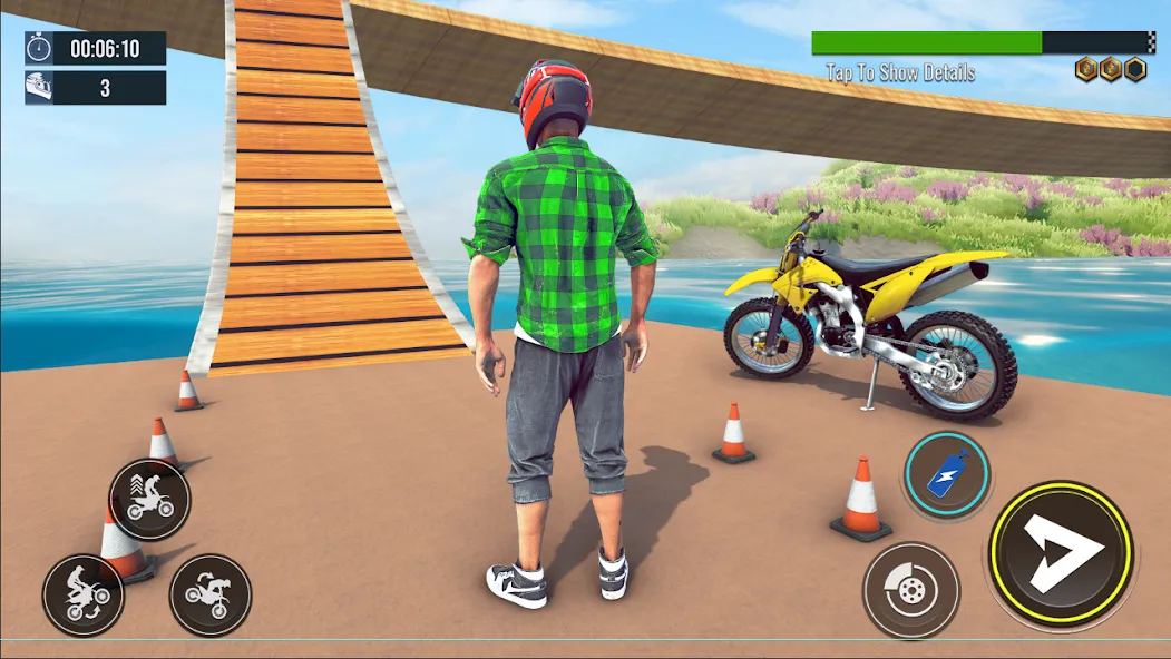 Скачать Bike Stunt : Motorcycle Game — Модификация Безлимитные деньги и все байки открыты — скриншот 1