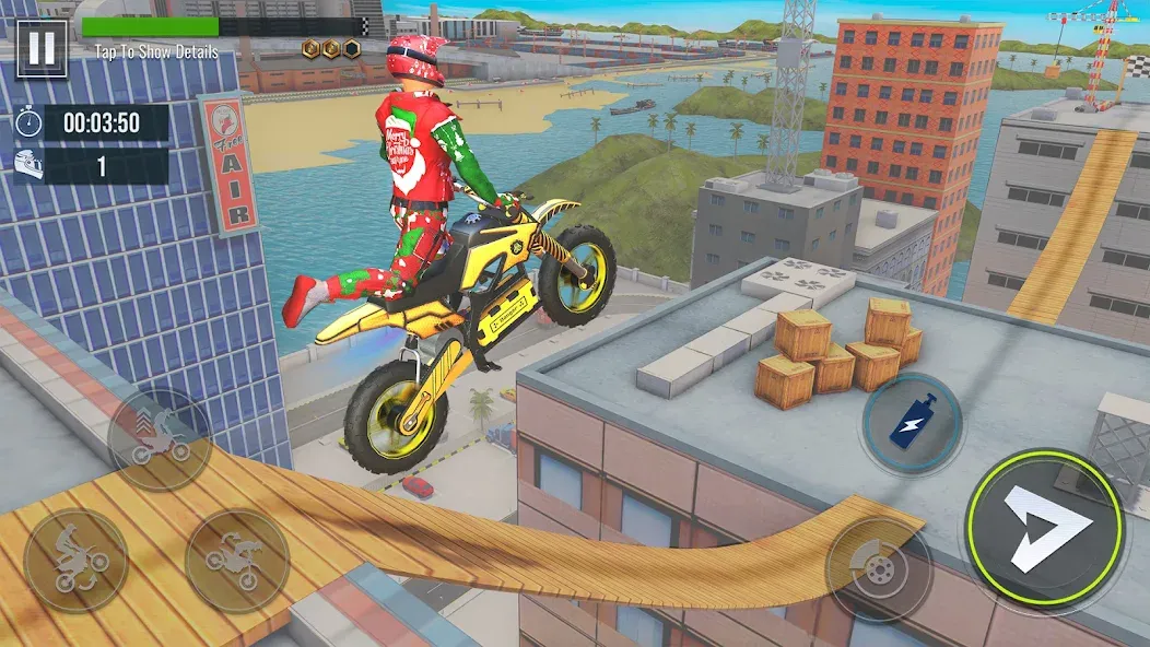 Скачать Bike Stunt : Motorcycle Game — Модификация Безлимитные деньги и все байки открыты — скриншот 2