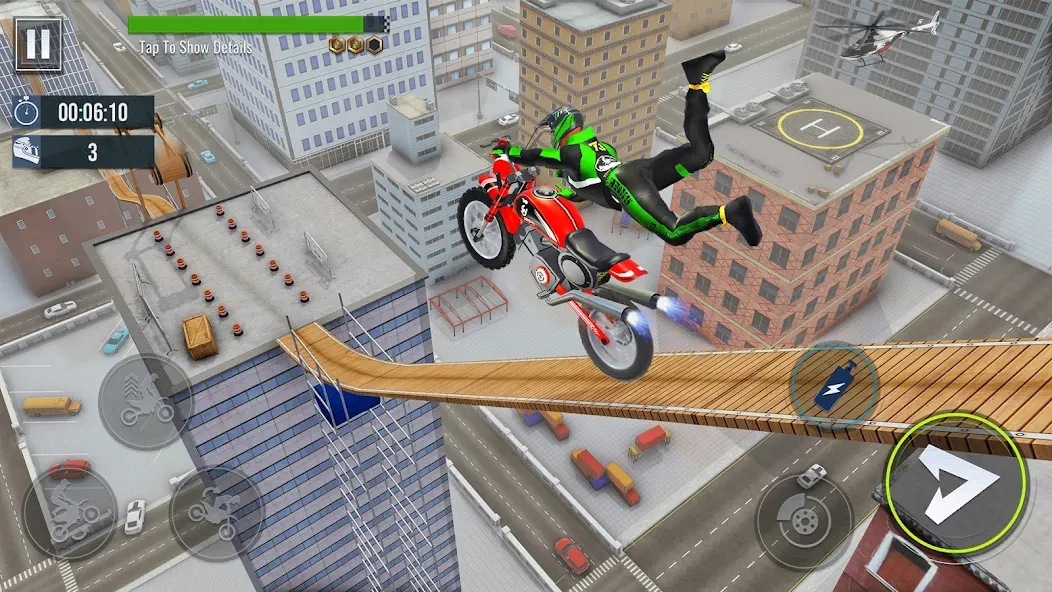 Скачать Bike Stunt : Motorcycle Game — Модификация Безлимитные деньги и все байки открыты — скриншот 3