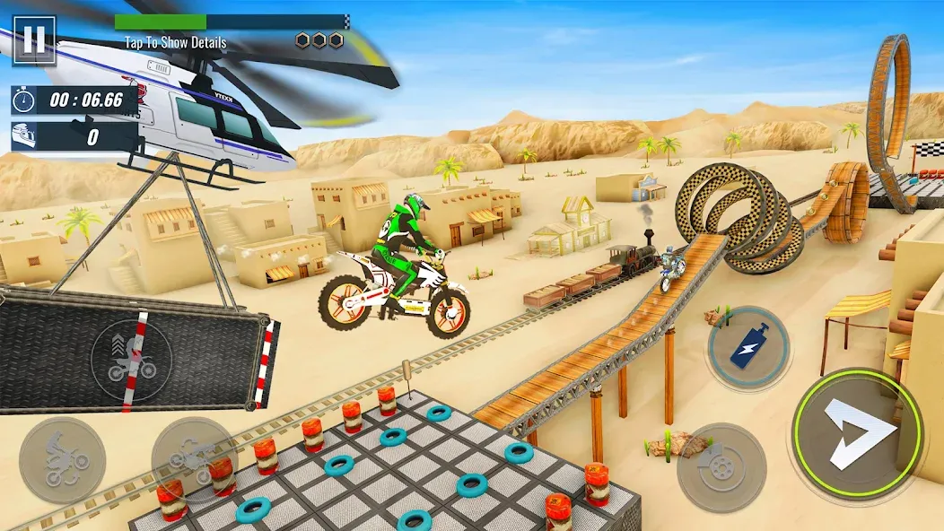 Скачать Bike Stunt : Motorcycle Game — Модификация Безлимитные деньги и все байки открыты — скриншот 5