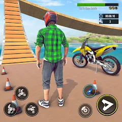 Скачать Bike Stunt : Motorcycle Game — Модификация Безлимитные деньги и все байки открыты