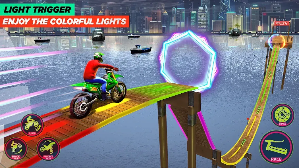 Скачать взлом Bike Stunt Game: Tricks Master на Андроид — Безлимитные деньги и все трюки — скриншот 4