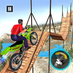Скачать взлом Bike Stunt Game: Tricks Master на Андроид — Безлимитные деньги и все трюки