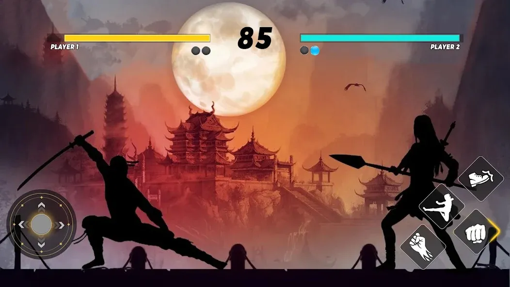 Скачать Sword Shadow Fighting Game 3D на Android — Безлимитные деньги и оружие — скриншот 2