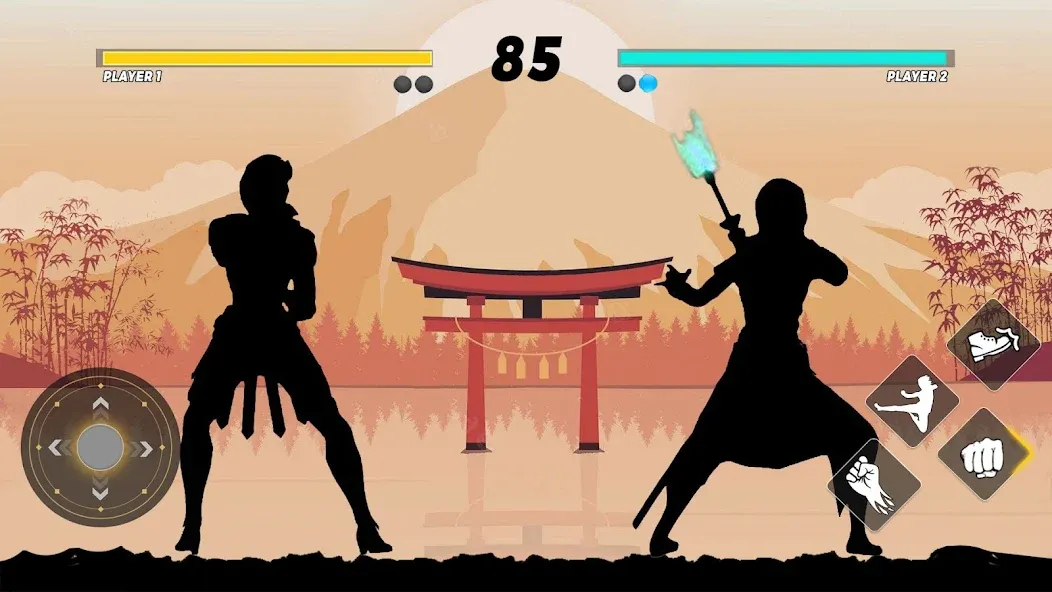 Скачать Sword Shadow Fighting Game 3D на Android — Безлимитные деньги и оружие — скриншот 4