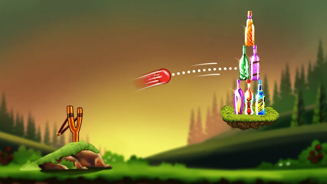Скачать взлом Bottle Shooting Game 2 на Андроид — Безлимитные патроны и открыты все уровни — скриншот 1