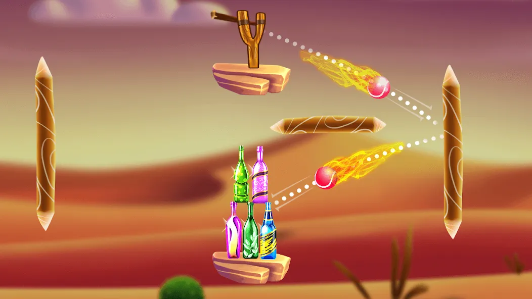 Скачать взлом Bottle Shooting Game 2 на Андроид — Безлимитные патроны и открыты все уровни — скриншот 2