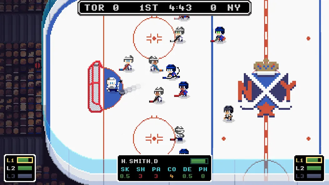 Скачать Ice League Hockey MOD APK — Безлимитные деньги и улучшенная команда — скриншот 1
