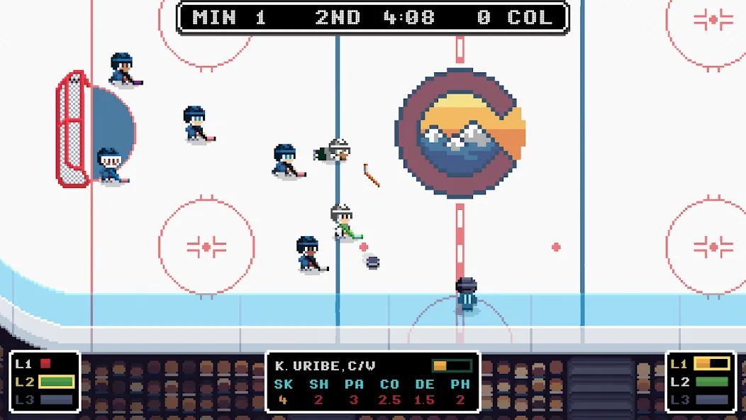 Скачать Ice League Hockey MOD APK — Безлимитные деньги и улучшенная команда — скриншот 3