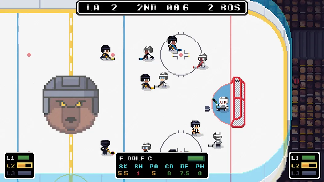 Скачать Ice League Hockey MOD APK — Безлимитные деньги и улучшенная команда — скриншот 5