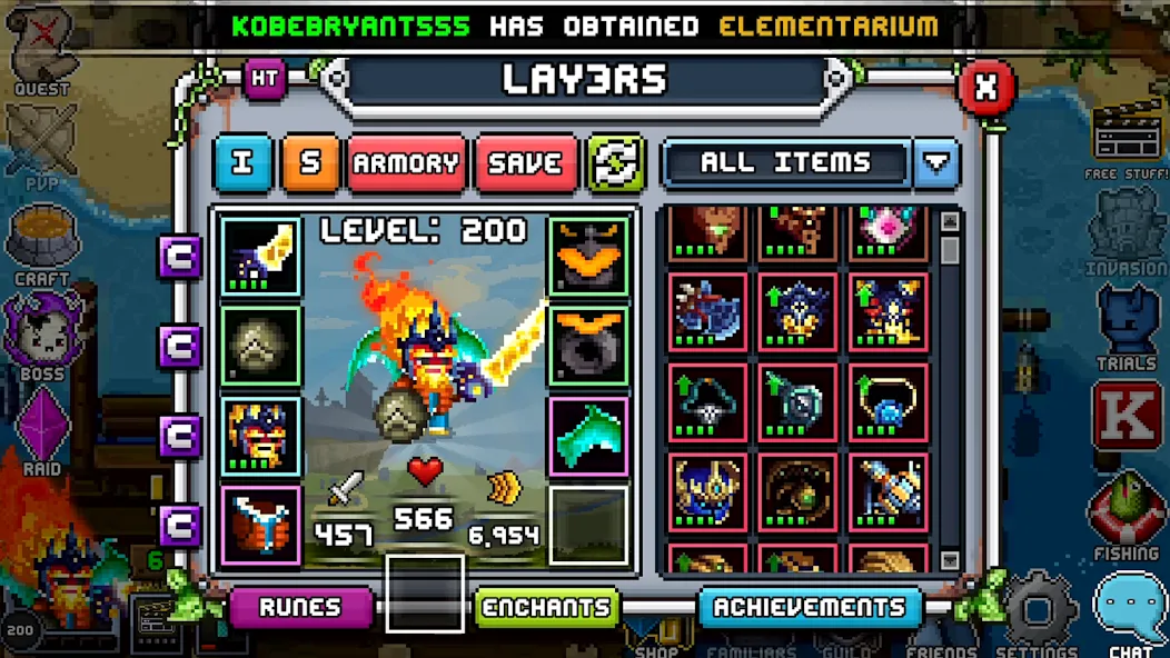 Bit Heroes Quest: Pixel RPG (Мод Безлимитные ресурсы и улучшенная экипировка) — скриншот 3 Bit Heroes Quest: Pixel RPG (Мод Безлимитные ресурсы и улучшенная экипировка) — скриншот 3