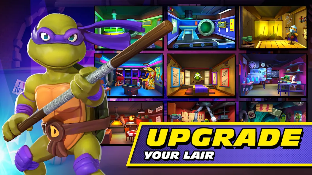 Скачать TMNT: Mutant Madness на телефон — Безлимитные ресурсы и усиленные герои — скриншот 3