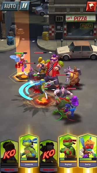 Скачать TMNT: Mutant Madness на телефон — Безлимитные ресурсы и усиленные герои — скриншот 5