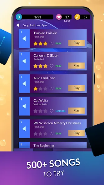 Piano Dream: Tap Piano Tiles 3 MOD APK на Android — Безлимитные жизни и золото — скриншот 3 Piano Dream: Tap Piano Tiles 3 MOD APK на Android — Безлимитные жизни и золото — скриншот 3