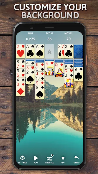 Взломанная Solitaire Classic Era Games на Андроид — Без рекламы и безлимитные подсказки — скриншот 2 Взломанная Solitaire Classic Era Games на Андроид — Без рекламы и безлимитные подсказки — скриншот 2