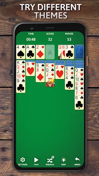 Взломанная Solitaire Classic Era Games на Андроид — Без рекламы и безлимитные подсказки — скриншот 3 Взломанная Solitaire Classic Era Games на Андроид — Без рекламы и безлимитные подсказки — скриншот 3