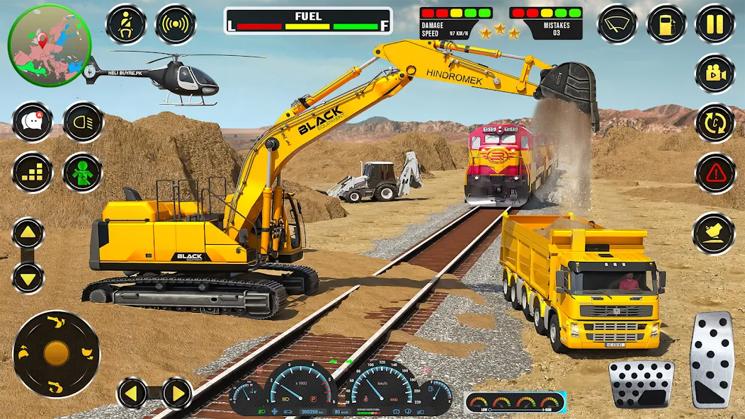 Real JCB Construction Games 3D (Мод Безлимитные деньги и техника открыта) — скриншот 2