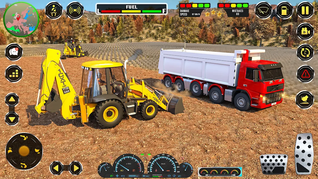 Real JCB Construction Games 3D (Мод Безлимитные деньги и техника открыта) — скриншот 3