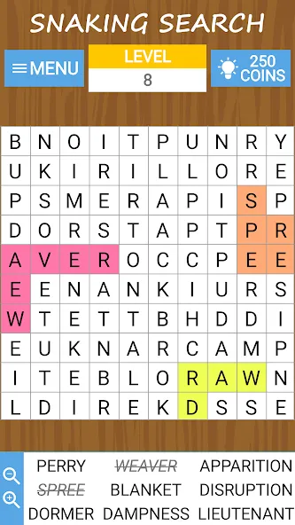 Скачать Word search, criss-cross, etc на Андроид — Открыты все уровни и подсказки — скриншот 2