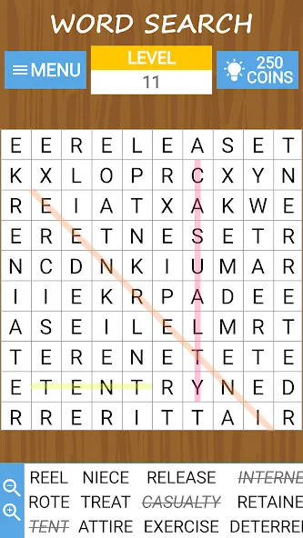 Скачать Word search, criss-cross, etc на Андроид — Открыты все уровни и подсказки — скриншот 5