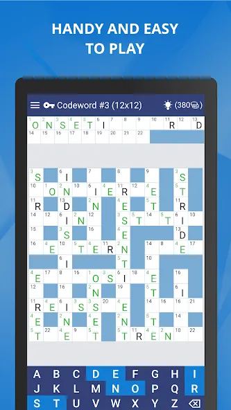 Скачать Keywords — Codeword Puzzle — Открыты все уровни и подсказки — скриншот 1