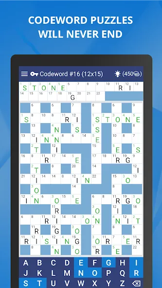 Скачать Keywords — Codeword Puzzle — Открыты все уровни и подсказки — скриншот 2