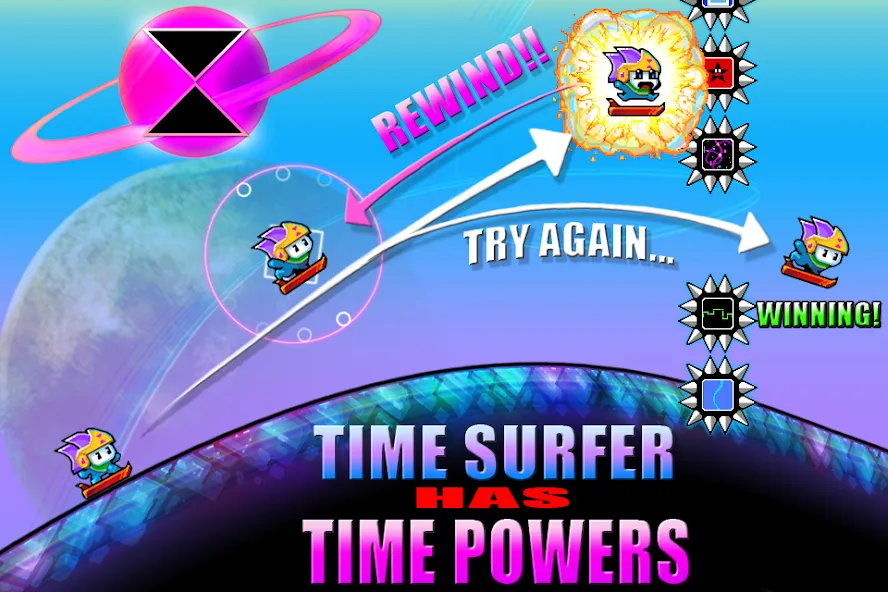 Скачать Time Surfer на телефон — Безлимитные жизни и ускорение времени — скриншот 2