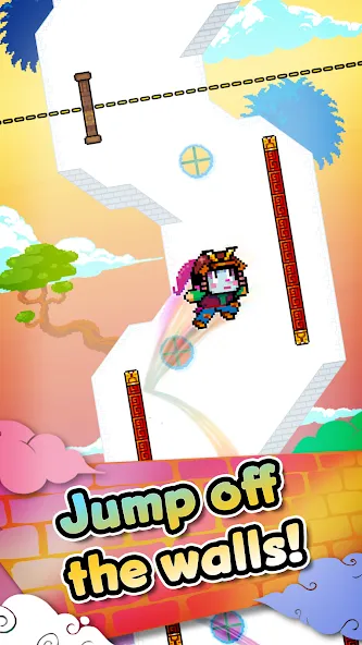 Скачать Wall Kickers на Android — Безлимитные деньги и прыжки выше — скриншот 1