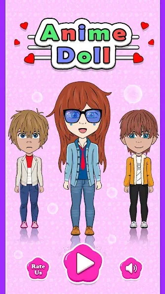Скачать Anime Doll Designer на Android — Разблокированы все наряды и аксессуары — скриншот 1