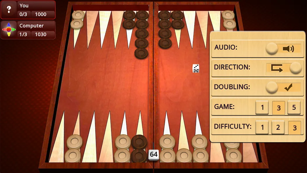 Скачать Backgammon Mighty MOD APK — Без рекламы и все функции открыты — скриншот 3