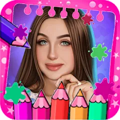 Скачать взломанную Lady Diana Coloring Game — Без рекламы и все раскраски открыты