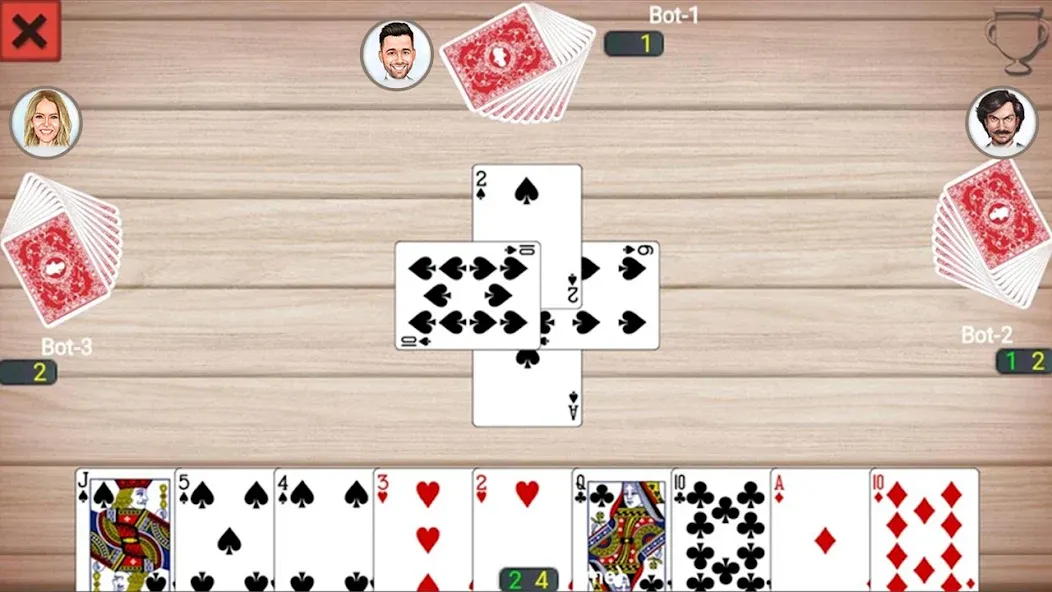 Callbreak Prince: Card Game MOD — Безлимитные монеты и подсказки на Андроид — скриншот 1